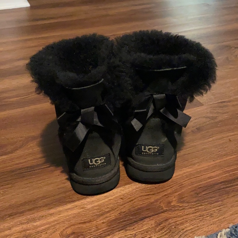 Mini Black Bailey Bow Ugg boots
